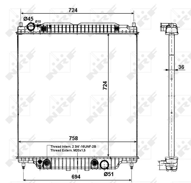 NRF 56029 Radiator, engine cooling