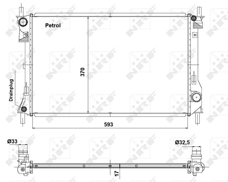 NRF 56041 Radiator, engine cooling
