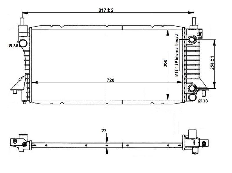 NRF 56045 Radiator, engine cooling