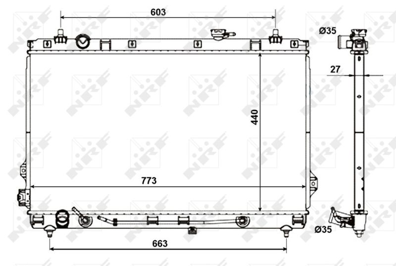 NRF 56056 Radiator, engine cooling