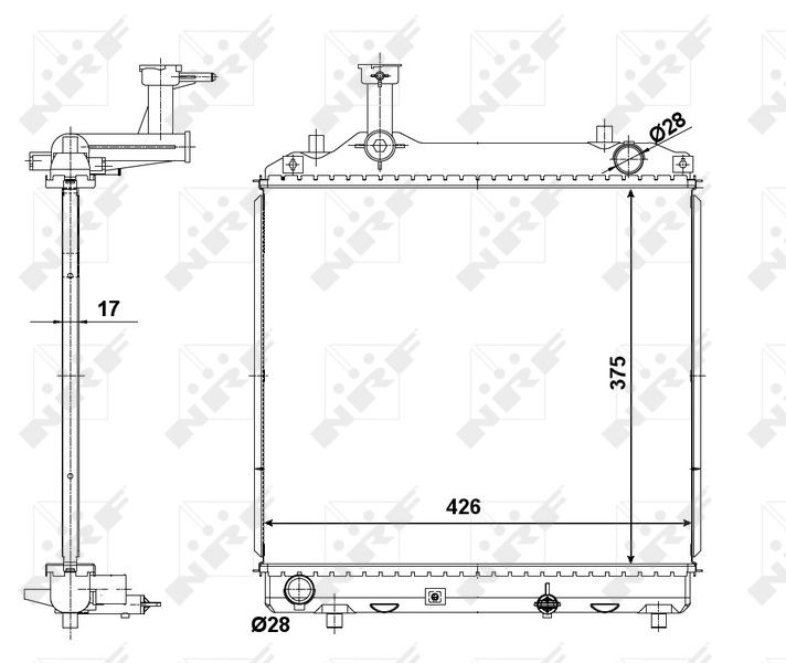 NRF 56062 Radiator, engine cooling