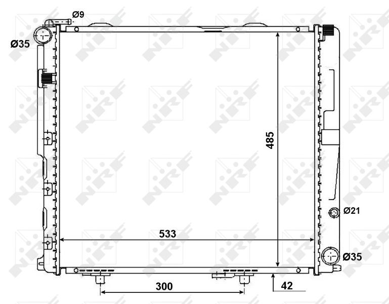 NRF 56075 Radiator, engine cooling