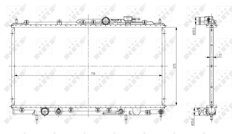 NRF 56078 Radiator, engine cooling