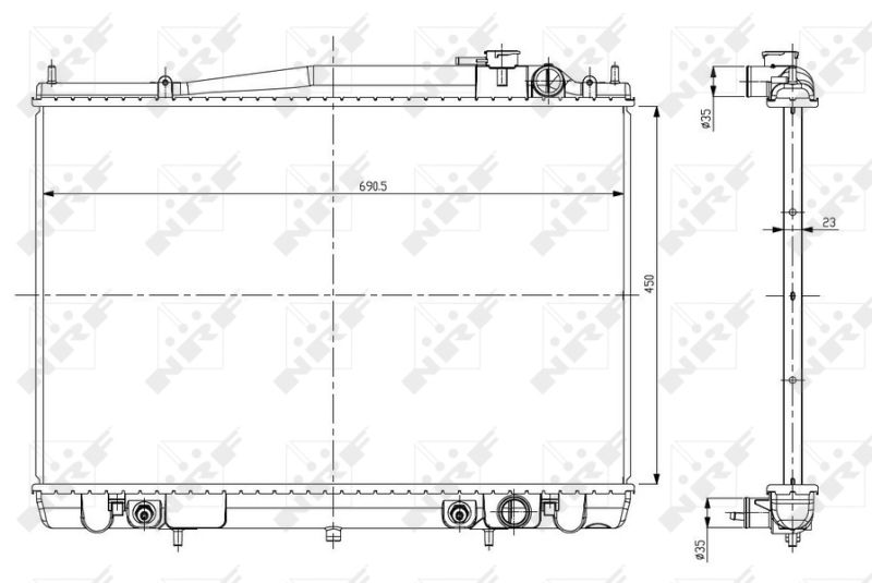 NRF 56084 Radiator, engine cooling