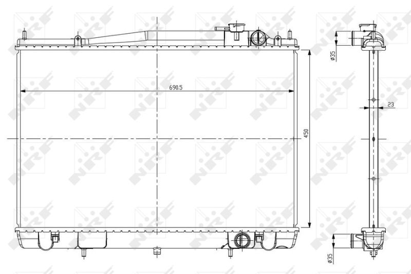 NRF 56085 Radiator, engine cooling