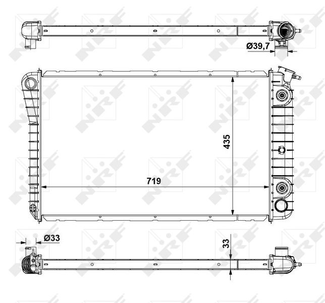 NRF 56092 Radiator, engine cooling