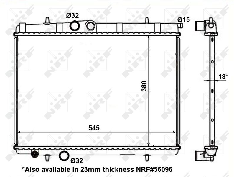NRF 56095 Radiator, engine cooling