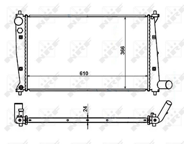 NRF 56102 Radiator, engine cooling