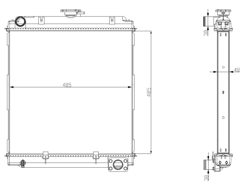NRF 56103 Radiator, engine cooling