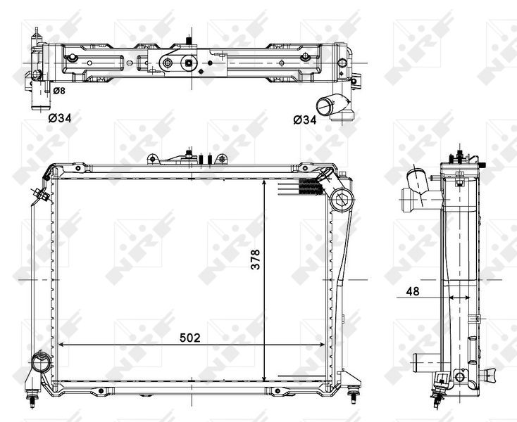 NRF 56113 Radiator, engine cooling
