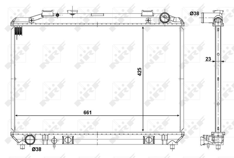 NRF 56117 Radiator, engine cooling
