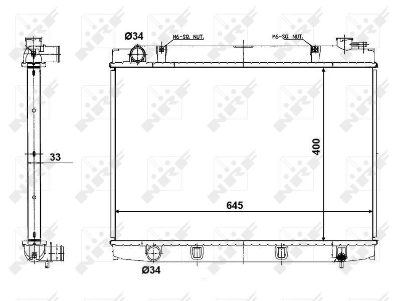 NRF 56118 Radiator, engine cooling