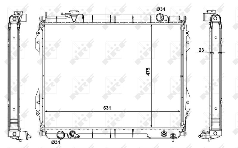 NRF 56119 Radiator, engine cooling