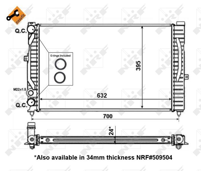 NRF 56127 Radiator, engine cooling