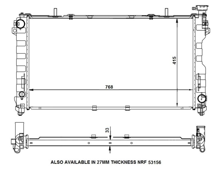 NRF 56133 Radiator, engine cooling