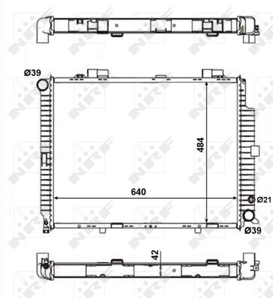 NRF 56139 Radiator, engine cooling