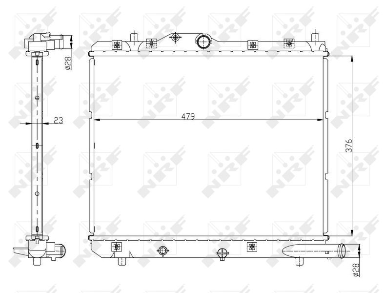 NRF 56147 Radiator, engine cooling