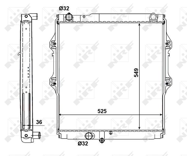 NRF 56152 Radiator, engine cooling