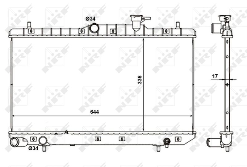 NRF 56155 Radiator, engine cooling