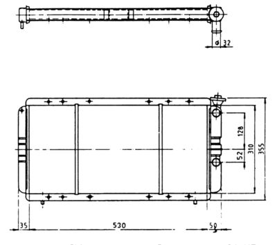 Radiator, engine cooling NRF 57323