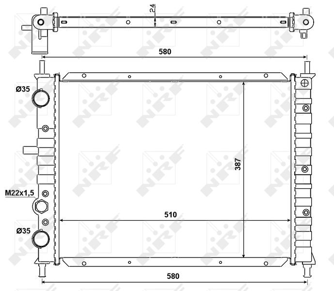 NRF 58013 Radiator, engine cooling