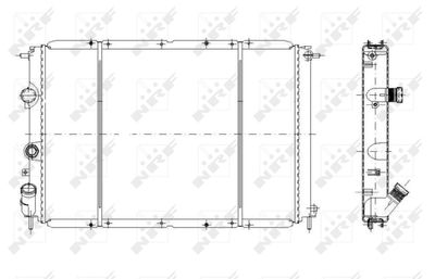 Radiator, engine cooling NRF 58106