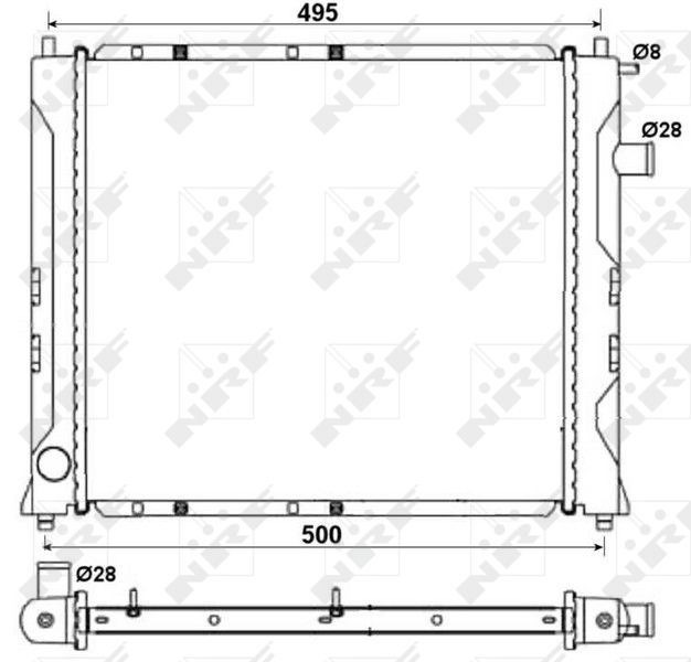 NRF 58107A Radiator, engine cooling