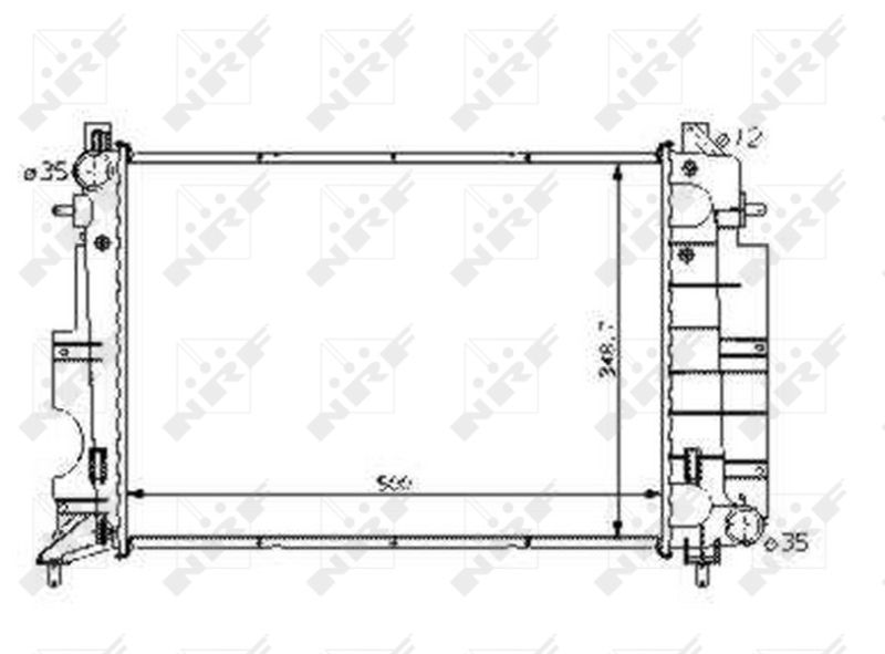 NRF 58108 Radiator, engine cooling