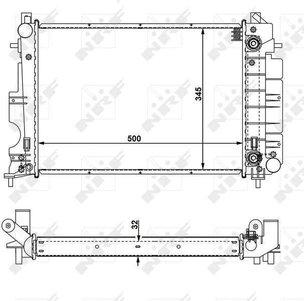 NRF 58109 Radiator, engine cooling