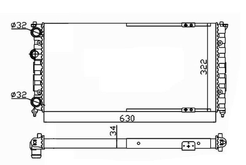 NRF 58135 Radiator, engine cooling