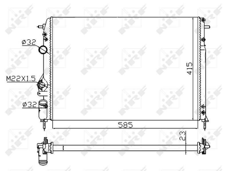 NRF 58175A Radiator, engine cooling