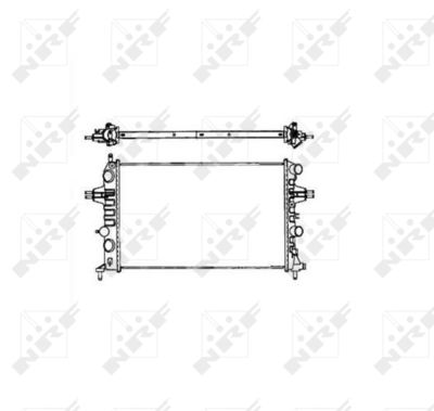 Radiator, engine cooling NRF 58176