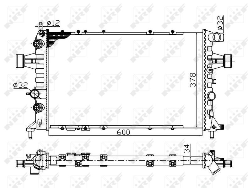 NRF 58178A Radiator, engine cooling