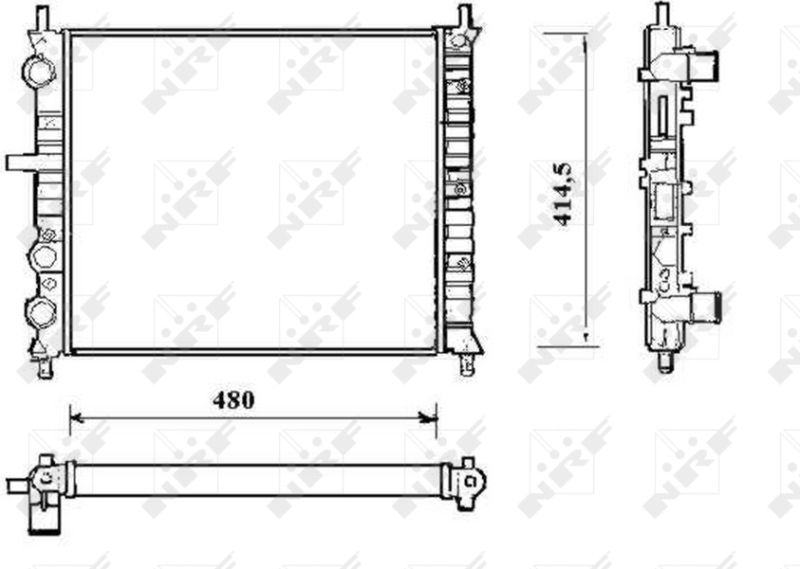 NRF 58191 Radiator, engine cooling