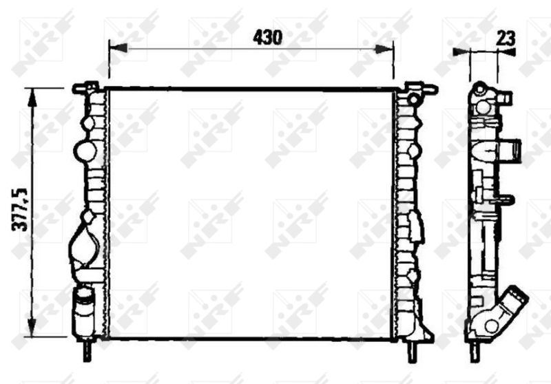 NRF 58192 Radiator, engine cooling