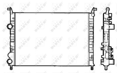 Radiator, engine cooling NRF 58195