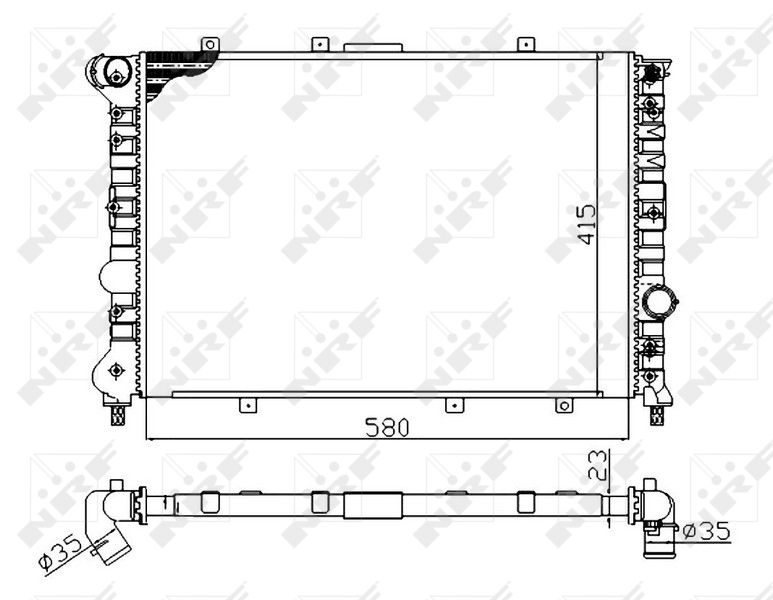 NRF 58202A Radiator, engine cooling