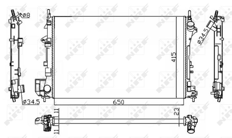 NRF 58203A Radiator, engine cooling