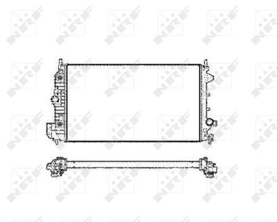 Radiator, engine cooling NRF 58205