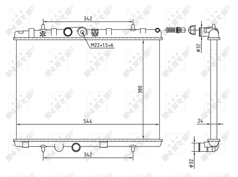NRF 58226A Radiator, engine cooling