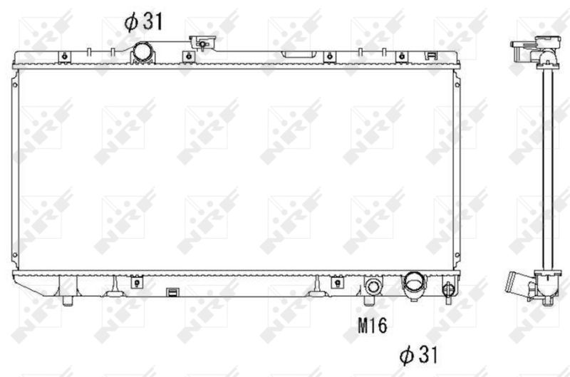 NRF 58238 Radiator, engine cooling