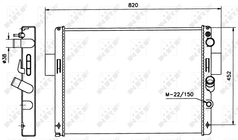NRF 58243 Radiator, engine cooling