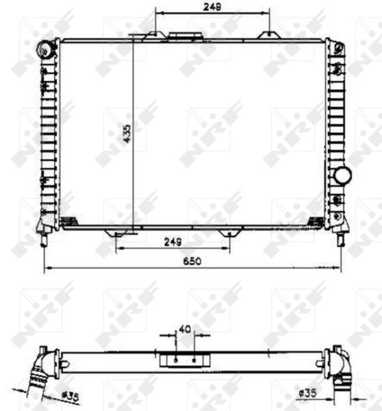NRF 58254 Radiator, engine cooling