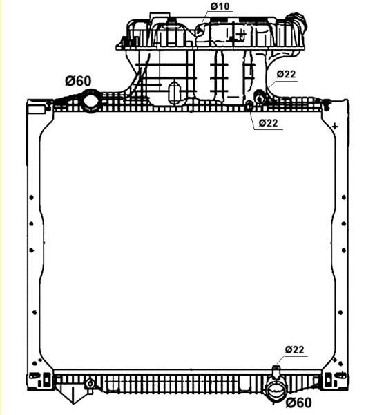 NRF 58278 Radiator, engine cooling