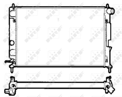 Radiator, engine cooling NRF 58290