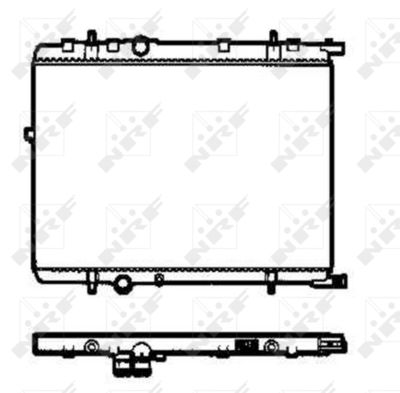 Radiator, engine cooling NRF 58306