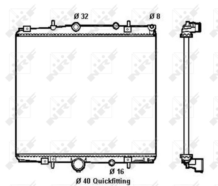 NRF 58313 Radiator, engine cooling