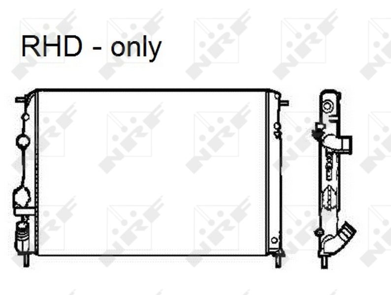 NRF 58326 Radiator, engine cooling