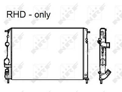 Radiator, engine cooling NRF 58326