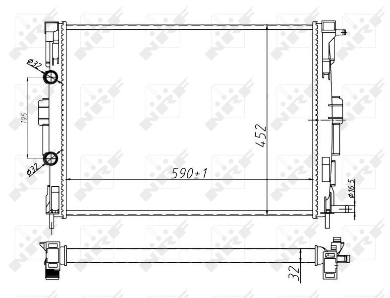 NRF 58329A Radiator, engine cooling